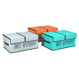 Kuber Industries Orange Set of 2 Regular Multi-Utility Organisers image 1