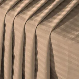 MARK HOME Khaki Striped Cotton 210 TC King Bedsheet with 2 Pillow Covers-2.74 m x 2.74 m-picture-12