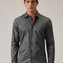 Banana Club Men Classic Slim Fit Abstract Printed Casual Shirt-image-70