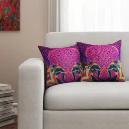 SEJ by Nisha Gupta Multicolor Cushion Covers - Set of 2-34