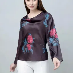 PURYS Black Printed Top-image-6