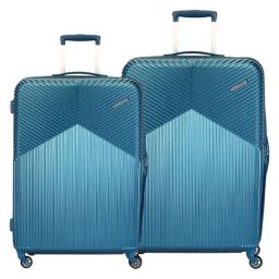 American Tourister Georgia Blue 4 Wheels Medium Hard Cabin Trolley Bag Pack of 2-image-90