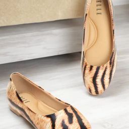 Elle Women's Tan Flat Ballets-image-78