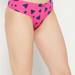 Clovia Cotton Pack of 3 Low Waist Printed Thong with Inner Elastic image 3