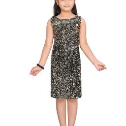 Aarika Kids Gold Embellished Dress-image-94