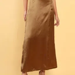 Soch Brown Saree Shapewear-15