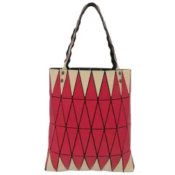 Baomi Red Textured Medium Tote Handbag-6