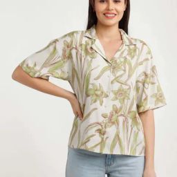 Zink London Off-White Printed Shirt-image-83