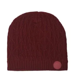 Woodland Maroon Textured Beanies-image-68