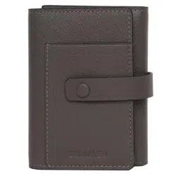 BELWABA Grey Casual Leather Tri-Fold Wallet for Men-picture-35