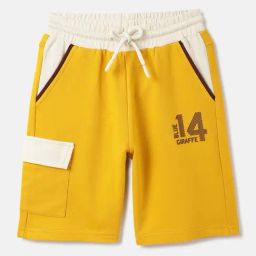 Blue Giraffe Boys Yellow Shorts-picture-6