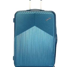 American Tourister Georgia Blue 4 Wheels Small Hard Cabin Trolley Bag-image-19