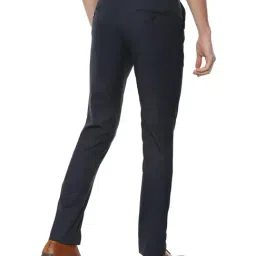 Van Heusen Navy Flat Front Trousers image 2
