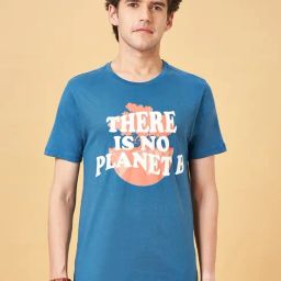 Urban Ranger by Pantaloons Blue Moon Cotton Slim Fit Printed T-Shirt-image-18