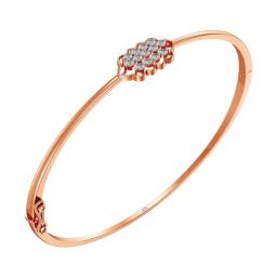 Joyalukkas 18k Rose Gold & Diamond Sparkling Cluster Bracelet-image-98