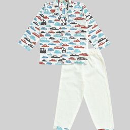 MYZUIE Unisex Kids Printed Night suit-picture-30