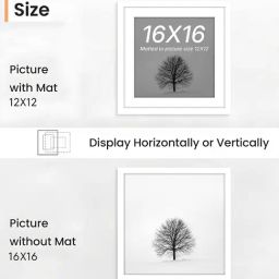 art street Synthetic Document Wall Photo Frame, Set Of 2 Big Frames For Wall Artwork, Certificates, Home Decor image 3