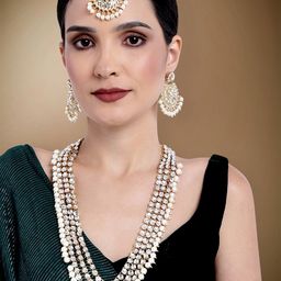 Peora Gold-Plated Kundan Jewellery Set-33
