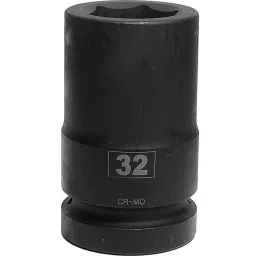 RS PRO 32mm 25.4 mm (1 Inch) Drive Deep Impact Socket Hexagon, 1370937-33