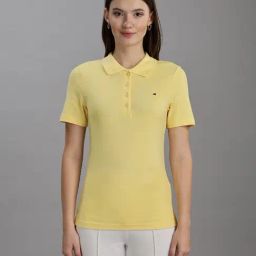 TOMMY HILFIGER Yellow Solid T-Shirt-image-65