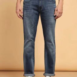 Wrangler Millard Mid Blue Regular Fit Lightly Washed Jeans-picture-23