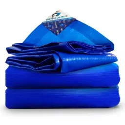 Shubham 12 x 15 ft 250 GSM Blue Tarpaulin for Areas prone to heavy rainfall-picture-14