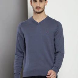 Tommy Hilfiger Blue Cotton Regular Fit Sweatshirt-picture-38
