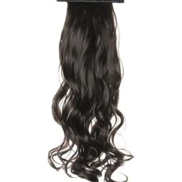 Stasia Street Clip-In Soft Curls Dark Brown Pony Tail Hair Extension - 20 Inches-11