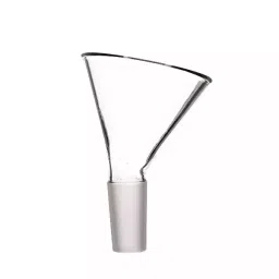 ABGIL Short Stem Funnel for Powder Angled Offset with Interchangeable Joint 250 mm Dia Transparent Borosilicate Glass, FL-380-08-image-27