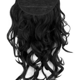 Stasia Street Clip-In Soft Curls Jet Black Hair Extensions - 18 Inches-image-38