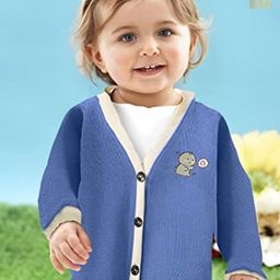 MOMISY Kids Pack Of 2 V-Neck Cotton Cardigan-image-96