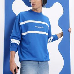 Aeropostale Striped Drop-Shoulder Sleeve Sweatshirt-picture-22