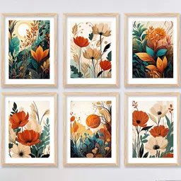 WALLLANE Brown Abstract Wall Paintings-image-70