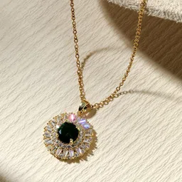SALTY Raat Ki Rani Stone-Studded Pendant With Chain-54