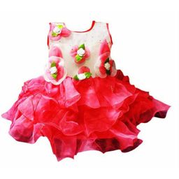 kids fashion hub Georgette Fit & Flare Dress-image-92