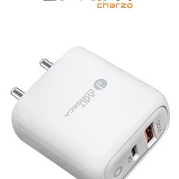 Just Corseca Sprint Charzo 36W Dual Port Adapter With QC 3.0 - White-21