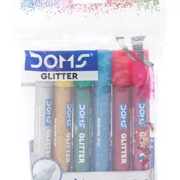 Doms Glitter Colour Set of 6 Shades 10 Ml - Multicolour-picture-26