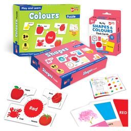 Little Berry Shapes and Colours Puzzle Activity Combo For Kids With Activity Book and Flash Cards Multicolor  80 Pieces and 32 Cards-19