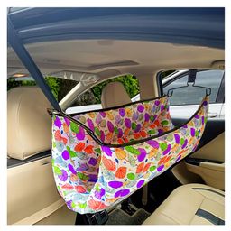 VParents Car Cradle Hammock Portable with Adjustble Belt and Hammock Cloth Hangers - Multicolour-11