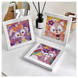 Zyamalox Kids DIY  Diamond Painting Stickers Kit: Art Craft with Frame, Tool, and Cartoon Designs - Educational Mosaic Art Gift & Craft for Birthdays (Assorted Design)-26