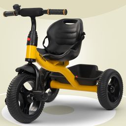 Baybee Hubble Baby Cycle for Kids, Smart Kids Tricycle with Eva Wheels, Safety Belt, Bell & Storage Basket for Toys | Kids Cycle Trikes | Baby Tricycles for Kids (Yellow)-28