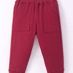 Zero Male Interlock Knit Full Length Solid Color Lounge Pant - Maroon-picture-26