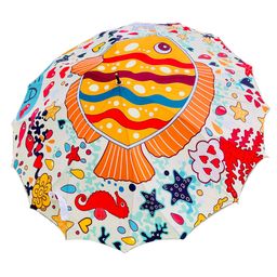 Little Surprise Box Fish Print Umbrella - Multi-picture-18