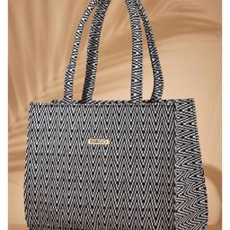 Fargo Canvas Women's Stylish Handbag - Black & White-image-92