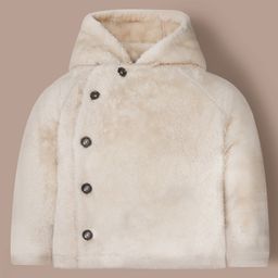 Cherry Crumble By Nitt Hyman Knit Full Sleeves Solid Heavy Winter Hooded Sweatshirt - Beige-picture-27