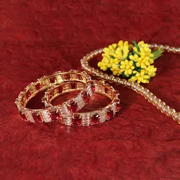 LAVAZZA Set Of 2 Stone-Studded Bangles-13