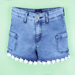 KiddoPanti Girls Regular FitDenim Shorts-picture-27