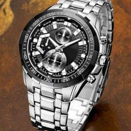 Skylark Men Printed Dial & Stainless Steel Bracelet Style Straps Analogue Watch-image-14