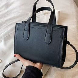 CORSICA PU Structured Tote Bag with Applique image 5