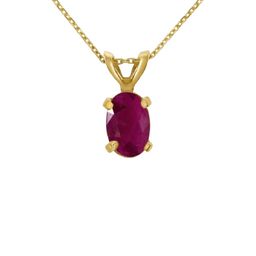 GenZcomplex Gold-Plated Ruby Pendant-17